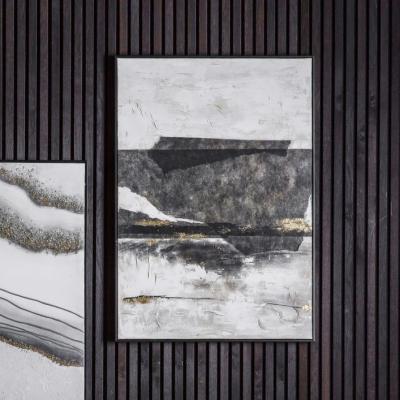 Knees Cliffs 100cm x 70cm Edge Abstract Framed Canvas