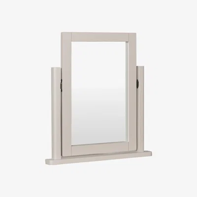 Knees Ruskin Medium Square Dressing Table Mirror - Grey