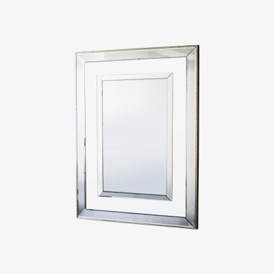 Knees Kimberely Medium Rectangle Wall Mirror - Silver