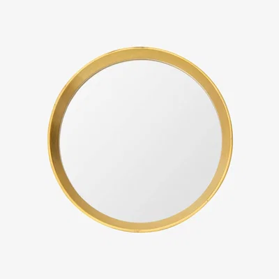 Knees Malissa Medium Round Wall Mirror - Gold