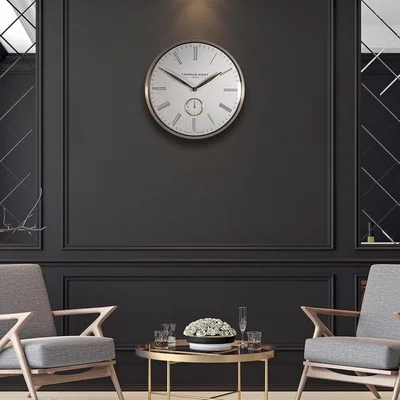 Knees Thomas Kent 48cm Greenwich Timekeeper Wall Clock - White