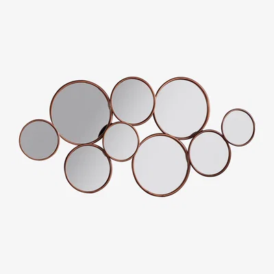 Knees Redhill Medium Round Wall Mirror - Copper