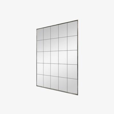 Knees Villa Extra Large Square Wall Mirror - Distressed Metal