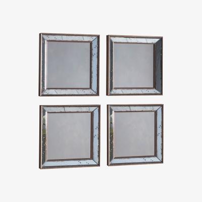 Knees Jamal Small Square Scatter Set Mirror - Copper (4pk)