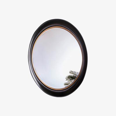 Knees Crosby Medium Oval Wall Mirror - Black