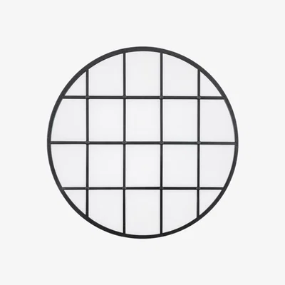 Knees Sutherland Round Mirror - Black