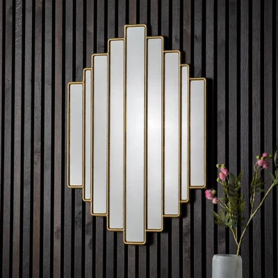 Knees Hatfield Medium Irregular Wall Mirror - Gold