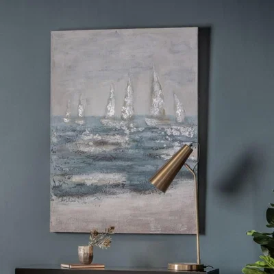 Knees Sea 90cm x 120cm Waves Textured Canvas