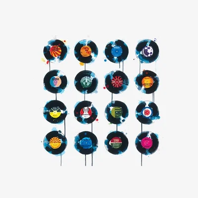 Knees Vinyl 45rpm 60 x 60cm Framed Wall Art
