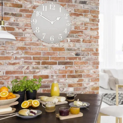 Knees Thomas Kent 50cm Arabic Wall Clock Dove - Grey