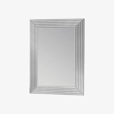 Knees Adalsbruk Large Rectangle Wall Mirror - Silver