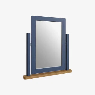 Knees Ruskin Medium Square Dressing Table Mirror - Blue