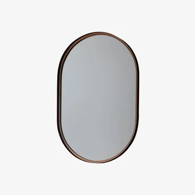 Knees Jasper Medium Elipse Wall Mirror - Bronze
