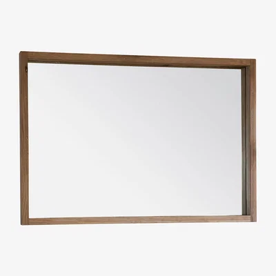 Knees Ragnar Medium Rectangle Wall Mirror - Light Wood