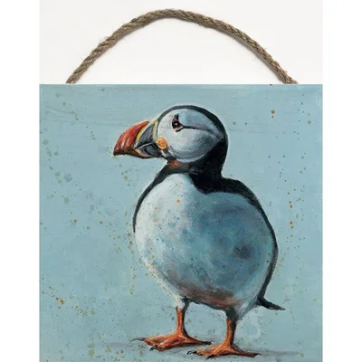 Knees Sea Parrot 20 x 20cm Block Wall Art