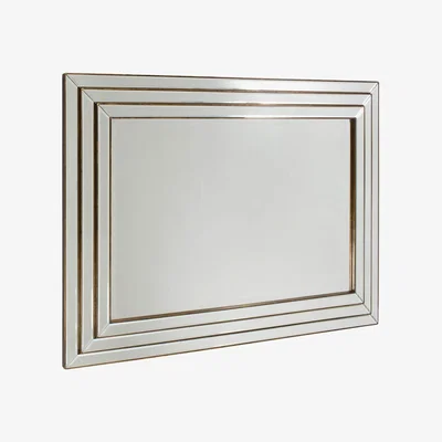 Knees Aaralyn Large Rectangle Wall Mirror - Bronze