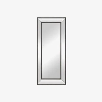Knees Piatto Large Rectangle Wall Mirror - Aged Metal