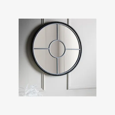 Knees Sonna Round Mirror - Grey