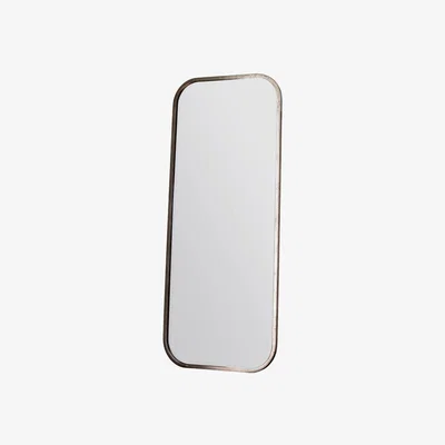 Knees Fern Extra Large Rounded Rectangle Leaner Mirror - Champagne