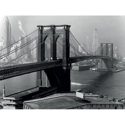 Knees Brooklyn Bridge New York 1946 60 x 80cm Canvas Wall Art