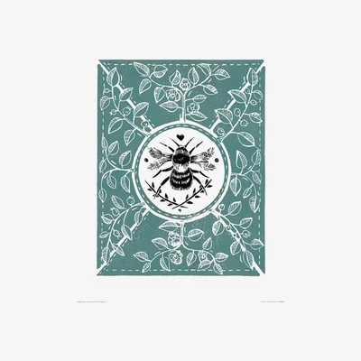 Knees Little Bee 40 x 50cm Framed Wall Art