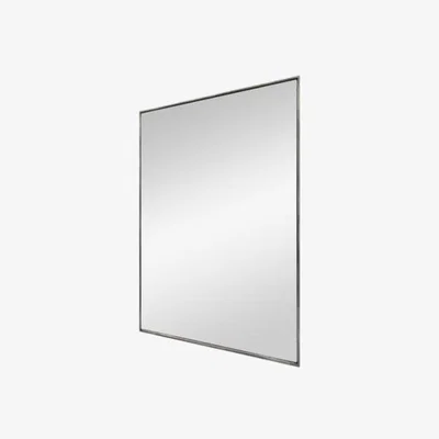 Knees Villa Large Rectangle Wall Mirror - Distressed Metal