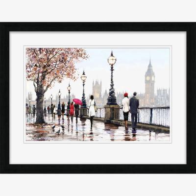 Knees Thames View 68 x 88cm Framed Wall Art