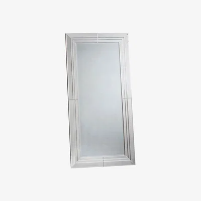 Knees Plympton Extra Large Rectangle Leaner Mirror - Silver