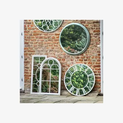 Knees Harcourt Outdoor Mirror - White