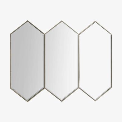 Knees Bella Medium Irregular Wall Mirror - Silver