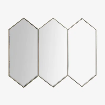Knees Bella Medium Irregular Wall Mirror - Silver