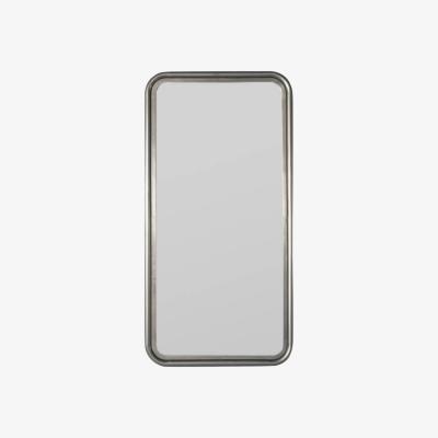 Knees York Large Rounded Rectangle Wall Mirror - Silver