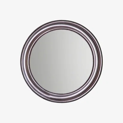 Knees Castro Round Mirror - Pewter