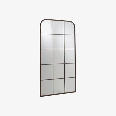 Knees Alcora Large Arched Wall Mirror - Black