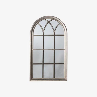 Knees Azuma Medium Arched Wall Mirror - Silver