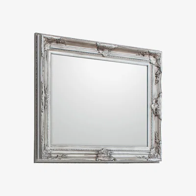 Knees Jarrow Large Rectangle Wall Mirror - Silver