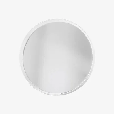Knees Neston Medium Round Wall Mirror - White