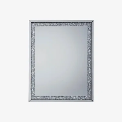 Knees Hank Medium Rectangle Wall Mirror - Silver