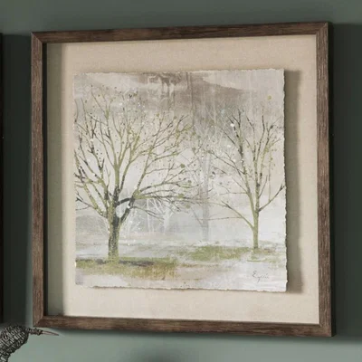 Knees Morning 64cm x 64cm Mist I Framed Art