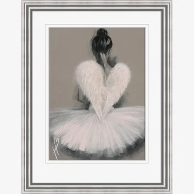 Knees Angel Wings 60 x 80cm Framed Wall Art