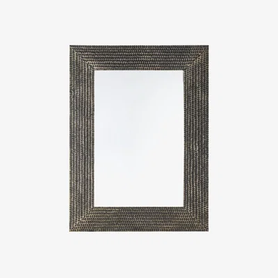Knees Tyler Large Rectangle Wall Mirror - Black