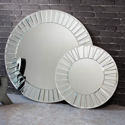 Knees Cleckheaton 61cm Medium Round Wall Mirror - Silver