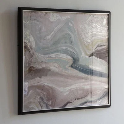 Knees Crystal 79cm x 79cm Fluid Abstract Framed Art