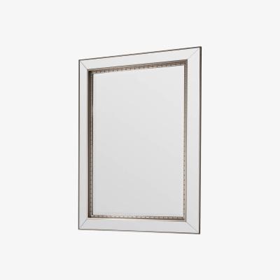 Knees Wooler Large Rectangle Wall Mirror - Silver