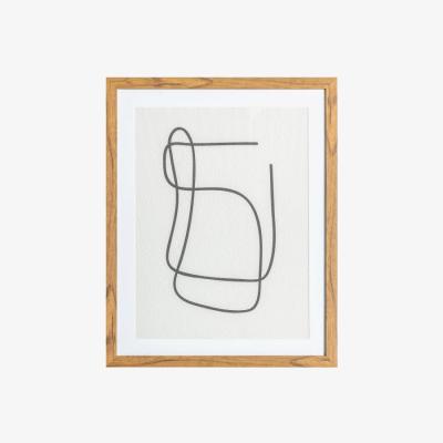 Knees Selma 50cm x 40cm Line Drawing Framed Art