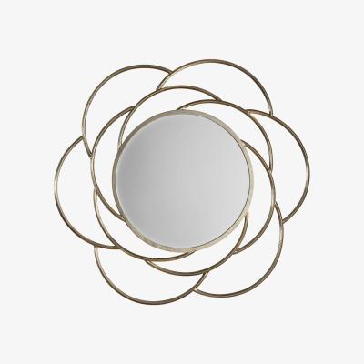 Knees Latrice Medium Round Wall Mirror - Gold