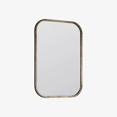 Knees Fern Medium Rectangle Wall Mirror - Champagne