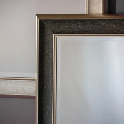 Knees Gains Large Rectangle Wall Mirror - Black