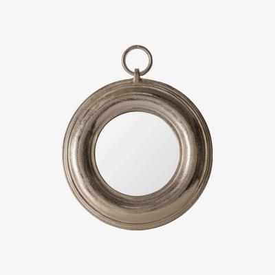 Knees Avery Small Round Wall Mirror - Champagne Silver
