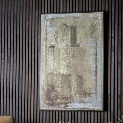 Knees Sierra 120cm x 80cm Gold Foil Framed Canvas